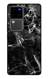 Black Marble Texture Vivo V30 Pro 5G Back Cover
